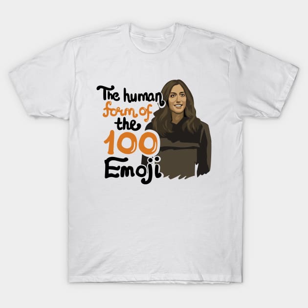 Gina Linetti The Human Form of the 100 Emoji T-Shirt by KsuAnn